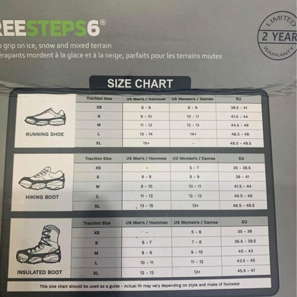 Freesteps6 footwear traction. Hillsound brand. Size M (11-12). New in bo… - Picture 7 of 8